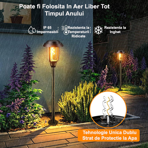 Set 6 X Lampă Solară De Grădină Rezistentă La Apă IP65, Engross