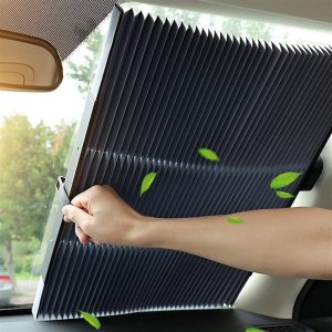 Parasolar Retractabil 150x70cm Cu Ventuze, Engross