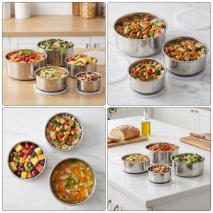 Caserole din Inox 5buc/set, Engros