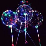 Balon 60 cm Cu 50 Led-uri,Suport Din Plastic , pe Baterii ,Engross