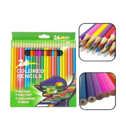 Creioane Colorate 24buc/set, Engros