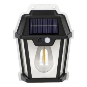 Lampă Solară De Perete Cu 1 Bec Led Retro Și Senzor De Mișcare, Engross