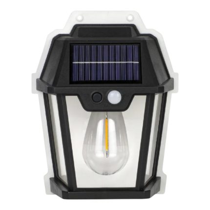 Lampa Solara De Perete Cu 1 Bec Led Retro Si Senzor De Miscare, Engros