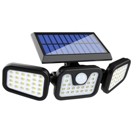 Lampă Solară De Perete Cu 3 Capete Led Și Senzor De Mișcare, Engross