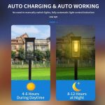 Set 8 X Lampă Solară De Grădină Rezistentă La Apă IP65, Engross