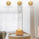 Difuzor aromaterapie 120ml cu efect de flacara 3D / Umidificator, Engross - imagine 2
