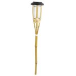 Set 2 X Lampă Solară De Grădină Din Bambus 60cm, Engross - imagine 3