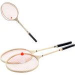 Palete Bedminton Din Lemn Cu Fluturas, Engross