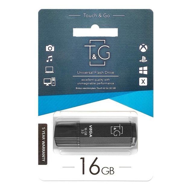 354464838 Usb 16GB T&G Classic Negru, Engross