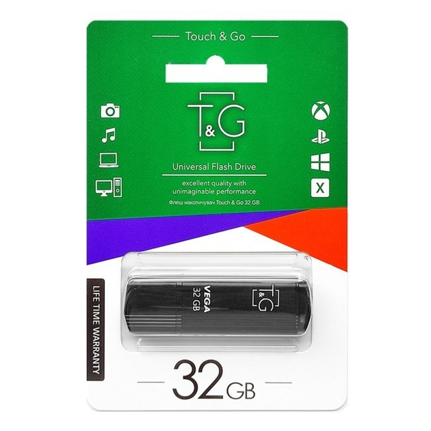 354464841 Usb 32GB T&G Classic Negru, Engross