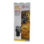 Set 9 Piese Cutite Profesionale Pe Suport Rotativ, Engross