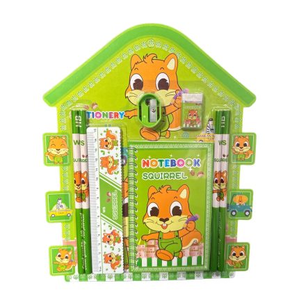 Set Scoala 8 Piese Verde, Engross