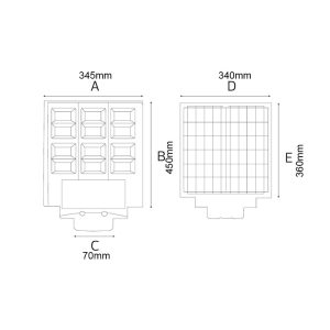 Lampa Solara Iluminat Stradal 600W, Engros