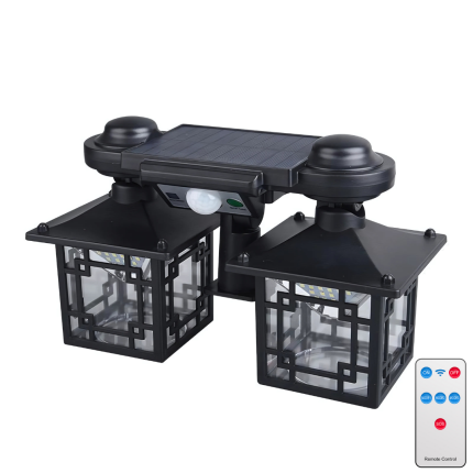 Felinar Solar Dublu cu Senzor si Telecomanda 192 Led-uri, Engros