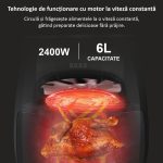 Friteuza cu Aer Cald 6L 2400W, Engros