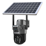 Camera de Supraveghere 4G Dubla 8MP Full HD Cu Panou Solar, Engros