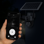 Camera de Supraveghere 4G Dubla 8MP Full HD Cu Panou Solar, Engros