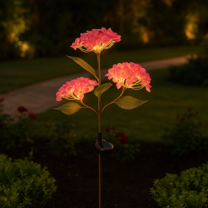 Lampa Solara Flori Roz 2buc/set, Engros