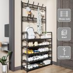 Cuier Multifunctional pentru Haine si Pantofi 170x80x26 cm, Engros