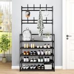 Cuier Multifunctional pentru Haine si Pantofi 170x80x26 cm, Engros