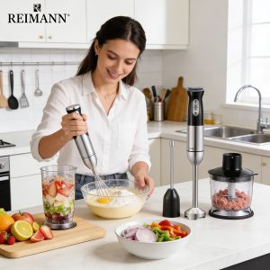 Set Blender de Mana din Inox 4 in 1 REIMANN© 1500w, Engros