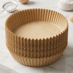 Hartie de Copt 50buc/set Rotunda 20x5cm Pentru Air Fryer, Engros