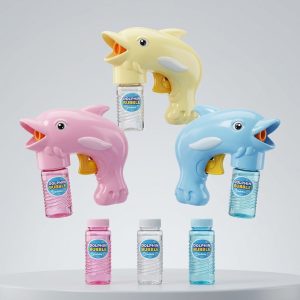 Pistol Baloane de Sapun Delfin pe Baterii cu 2 Rezerve, Engros