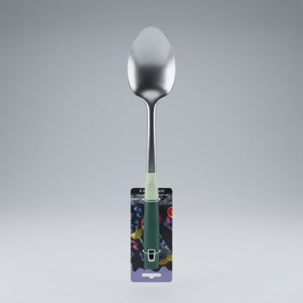 Lingura din Inox cu Maner de plastic 35cm, Engros
