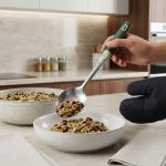 Lingura din Inox cu Maner de plastic 35cm, Engros