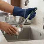 Lingura din Inox cu Maner de plastic 35cm, Engros