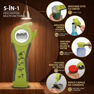 Desfacator Multifunctional 5in1 Pentru Capace si Sticle, Engros