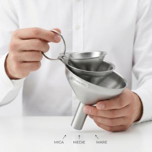 Set 3 Bucati Palnie din Inox 7.5/5.5/4.5cm, Engros