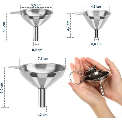 Set 3 Bucati Palnie din Inox 7.5/5.5/4.5cm, Engros
