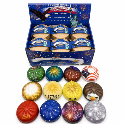 Jucarie Squishy Dumpling 12buc/set 9cm cu Stelute si Sclipici, Engros