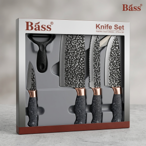 Set Cutite 6 Piese BASS® Gri, Engros