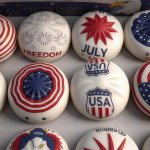 Jucarie Squishy Dumpling 12buc/set 9cm cu USA si Liberty, Engros
