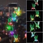 Lampa Solara Led Multicolor 67cm cu 6 Pasari Tip Clopotei, Engros