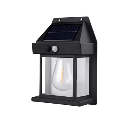 Lampa Solara 1 Bec Retro cu Senzor de Miscare, Engros