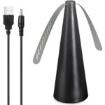 Ventilator Electric Negru Anti Insecte cu USB & Baterii Ø8.5x25cm, Engros