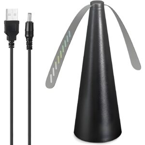 Ventilator Electric Negru Anti Insecte cu USB & Baterii Ø8.5x25cm, Engros