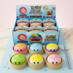 Jucarie Anti-Stres 12 Buc/Set Squishy Dumpling Culori Sidefate Asortate 9cm, Engros