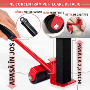 Set Pentru Mutat Mobila Pe Roti 150kg, Engros