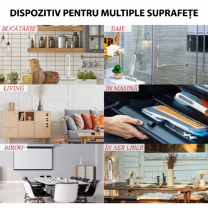 Mini Mop cu Burete Pliabil Pentru Suprafete Universale 29x12cm, Engros