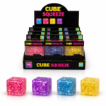 Cube Squeez 12 Buc/Set Jucarie Anti-Stres 6cm cu Sclipici , Engros