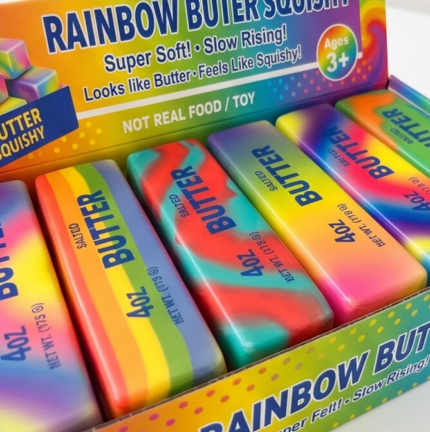 Jucarie Squishy Anti-Stres 14 cm Tip Rainbow Unt 12Buc/Set, Engros