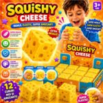 Jucarie Squishy Anti-Stres Model Cascaval 6 cm, Engros