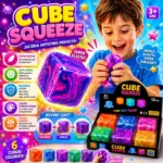 Cube Squeez 12 Buc/Set Jucarie Anti-Stres 6cm Model Sidef , Engros